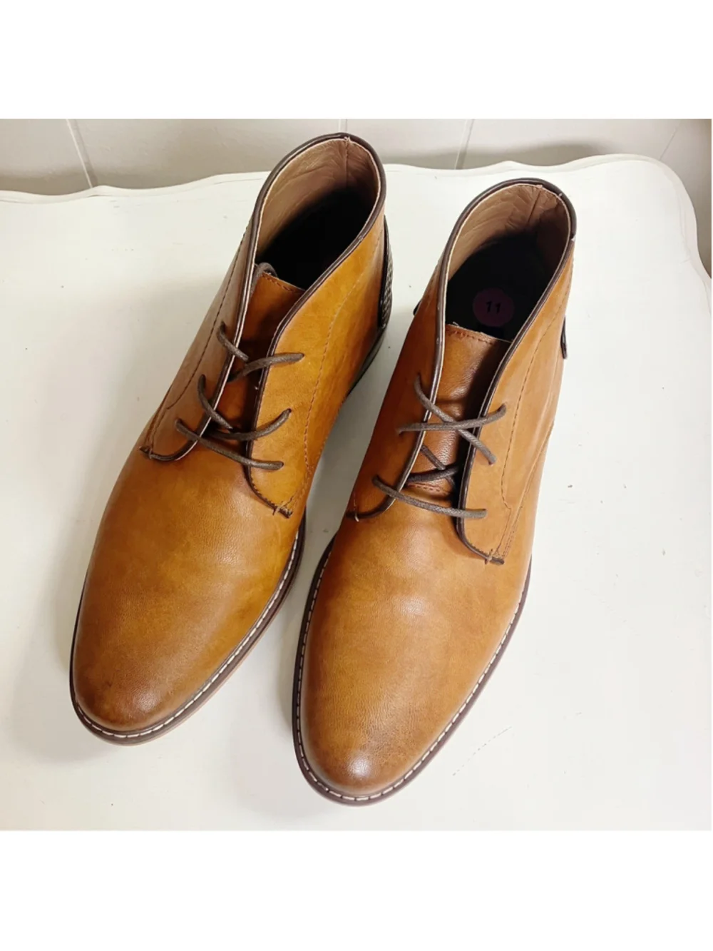 Office Everyday Dress Steve Madden Mens Mid-top Ankle Chukka Boots SZ 11 Cognac